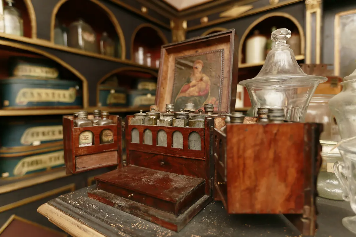 Strumenti storici e reperti anatomici esposti al Museo della Medicina di Roma